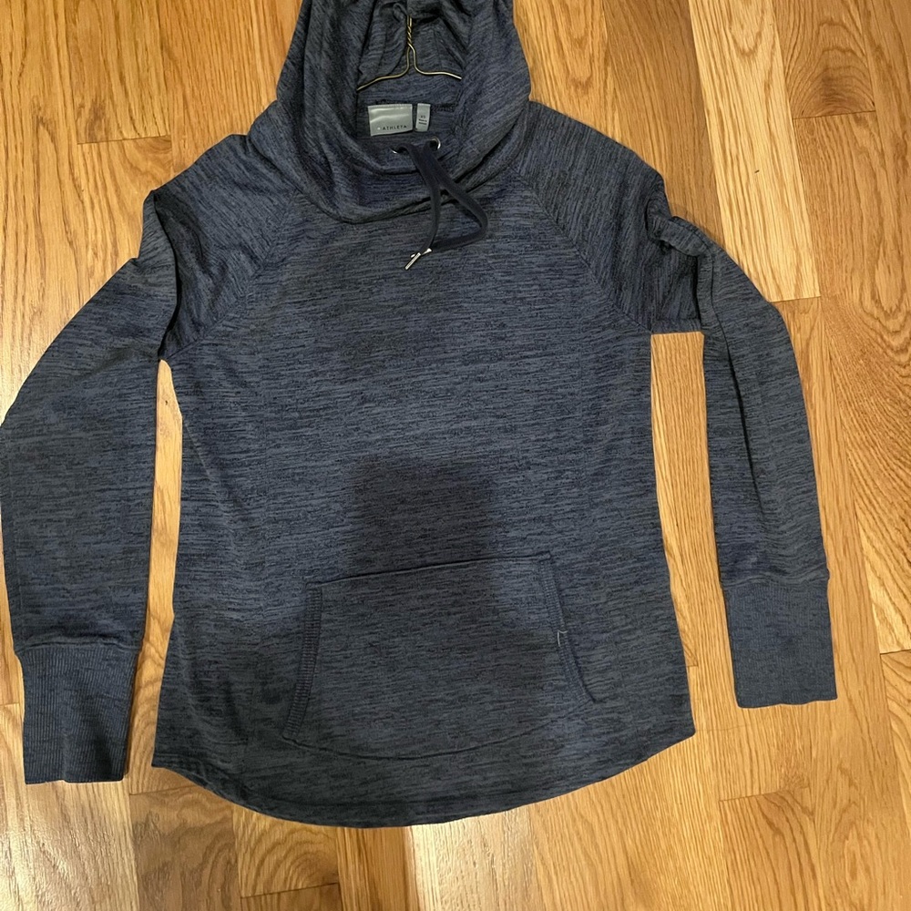 Athleta Womens Blissful Cowl Neck Active Hoodie Sweatshirt Size XS